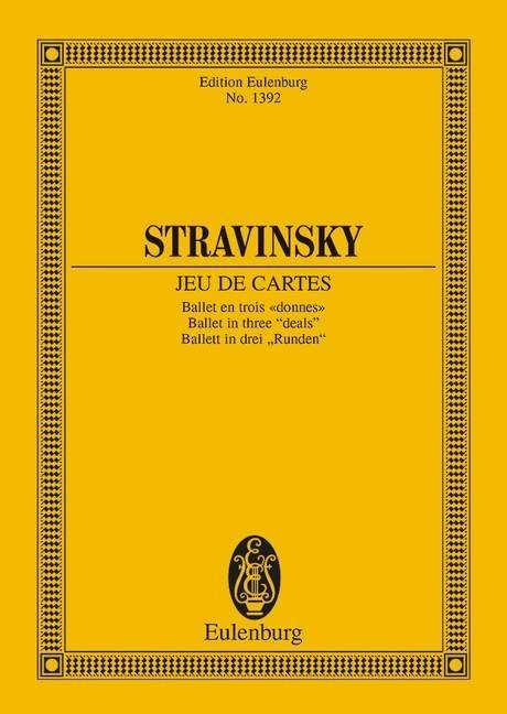 Stravinsky: Jeu De Cartes (Study Score) published by Eulenburg